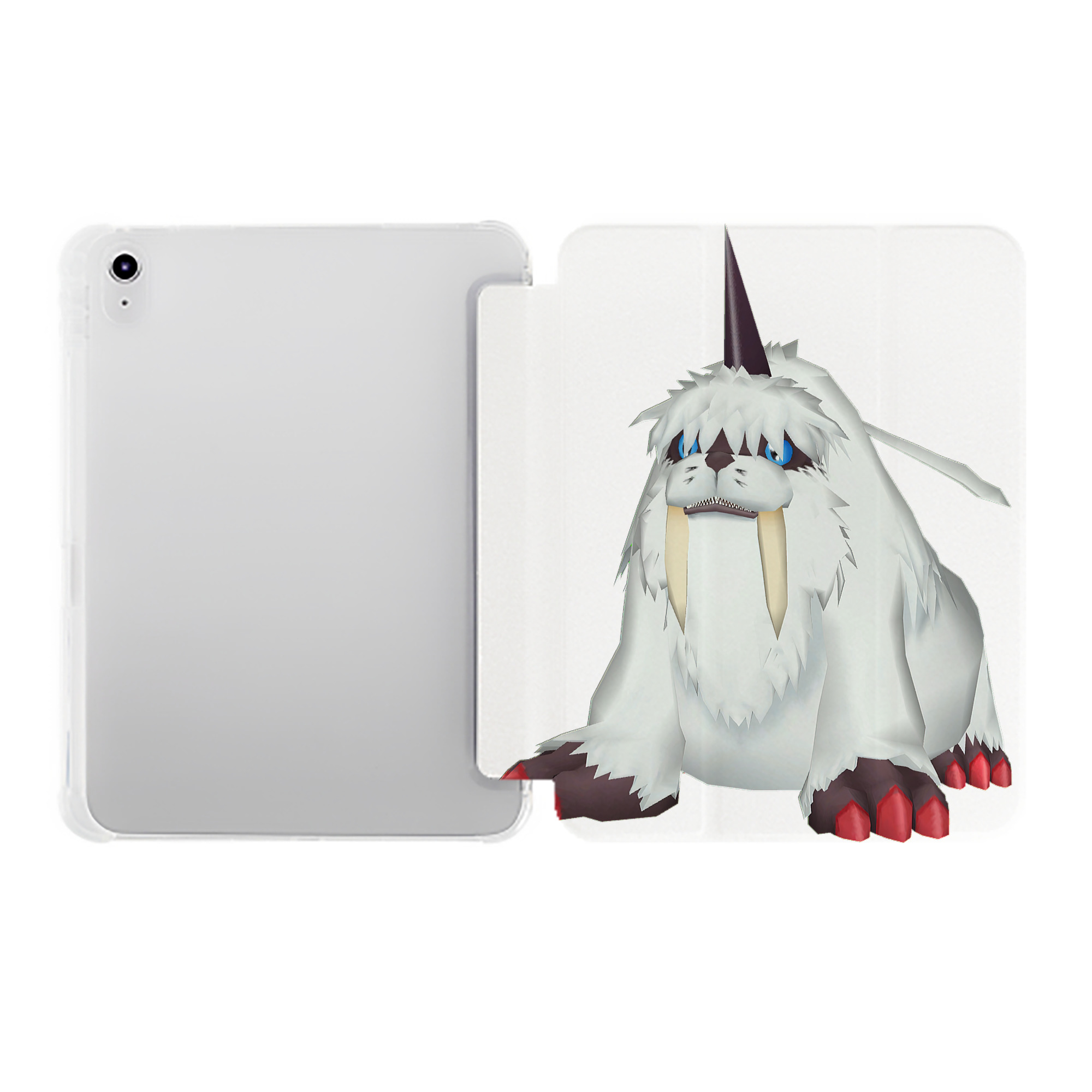 （画像用） Digimon デジタルモンスター/デジモン IPad ケース ペン収納付き 三つ折りスタンド PUレザー×シリコン 対応機種9.5/10.5/10.9インチ